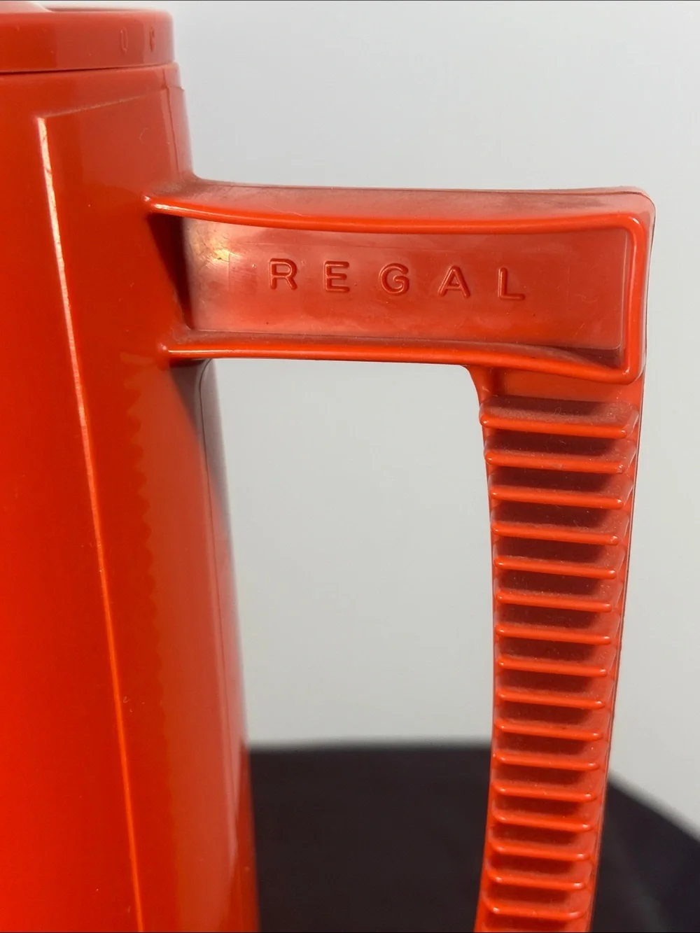 Vintage Regal Poly Perk Orange Atomic Starburst Percolator Coffee Pot MCM